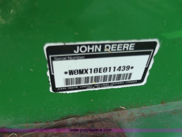 image for item D3702 John Deere MX10 10' rotary mower