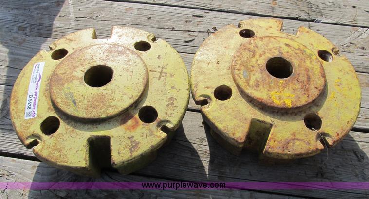 image for item D9438 Set of John Deere tractor tire weight