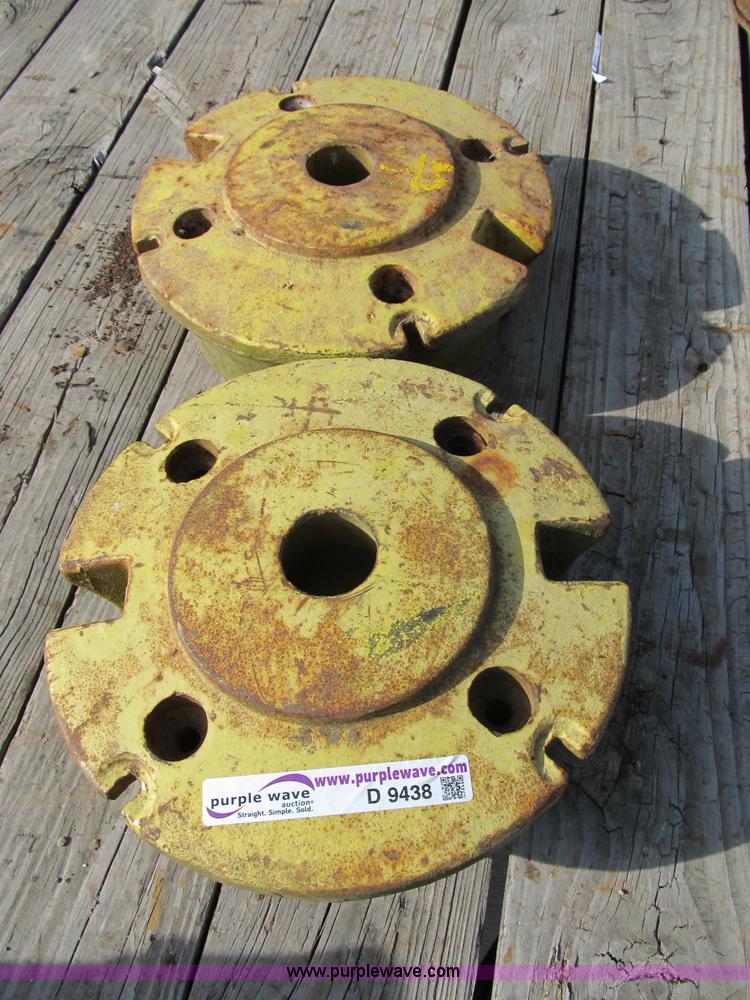 image for item D9438 Set of John Deere tractor tire weight
