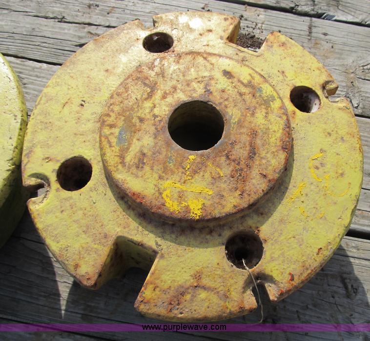 image for item D9438 Set of John Deere tractor tire weight