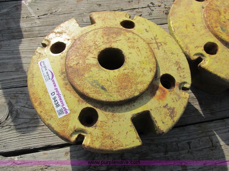 image for item D9438 Set of John Deere tractor tire weight