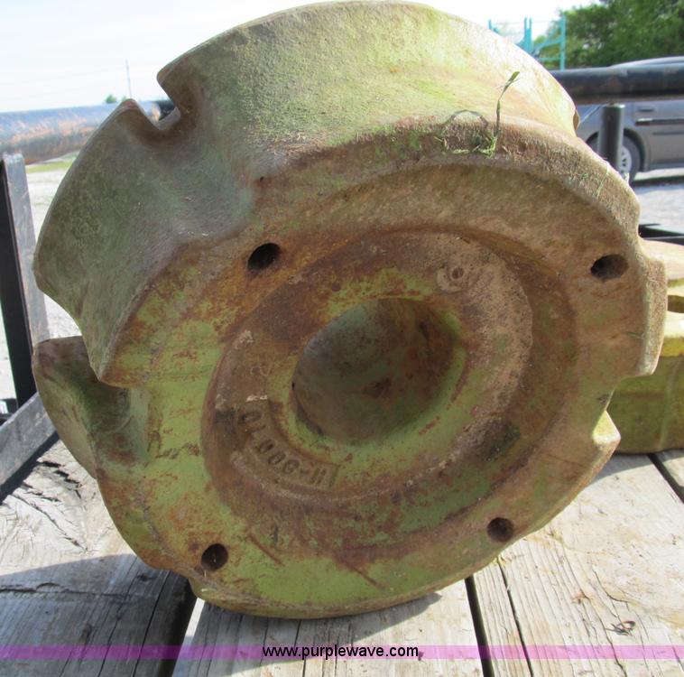 image for item D9438 Set of John Deere tractor tire weight