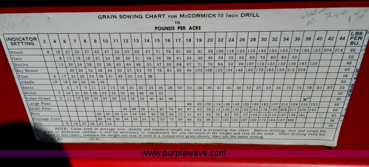 image for item T9795 International Harvester 18 row grain drill