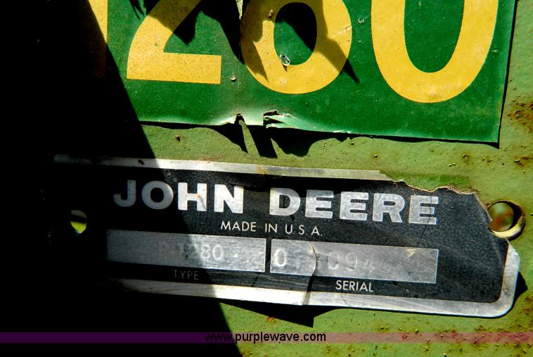 image for item T9837 John Deere P1280 planter