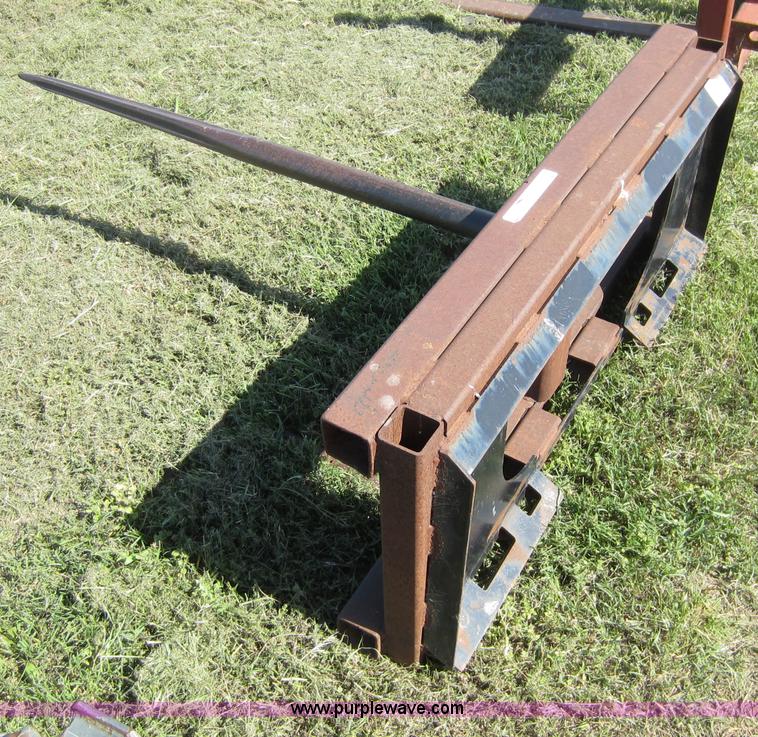 image for item V9041 Skid steer bale fork attachment