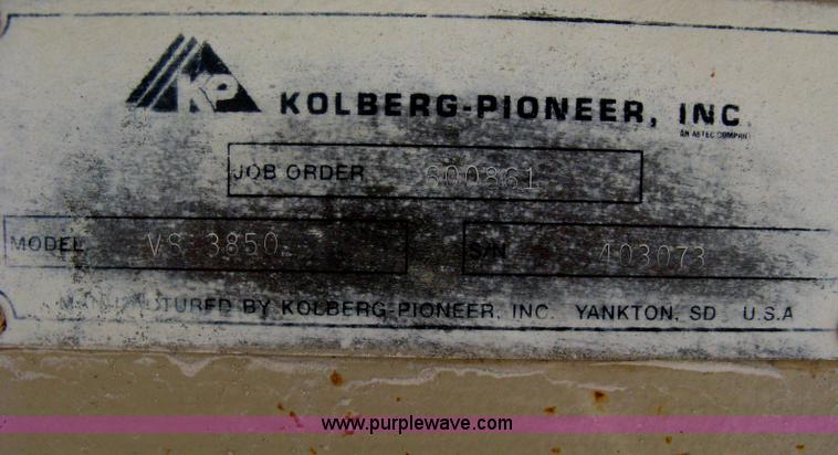 image for item A6192 2008 Kpi/jci 3850 New Holland impact crusher