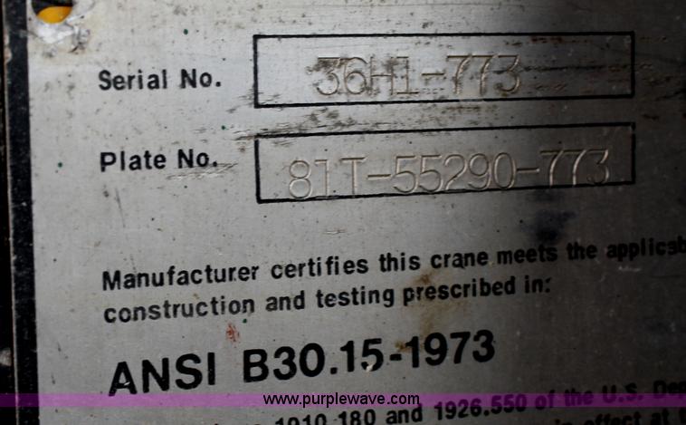 image for item A6792 1981 Fmc Link-belt HTC-50W truck crane