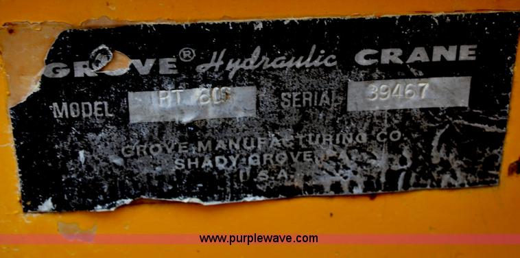 image for item A6793 1977 Grove RT-60S rough terrain crane