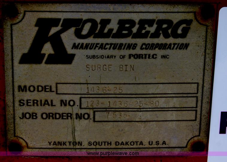image for item B6538 Kolberg portable surge bin