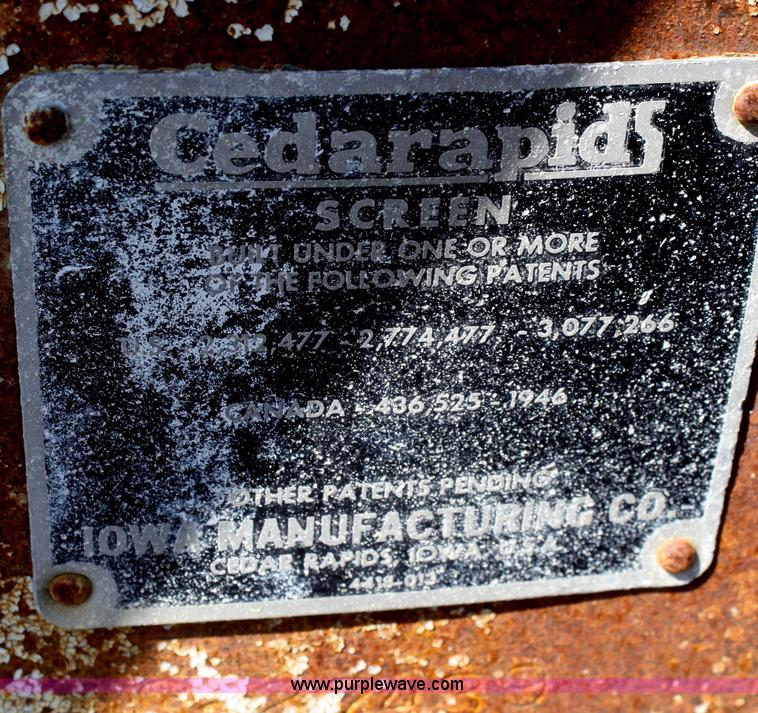 image for item B6549 Cedar Rapids 5 x 16 hammermill screen