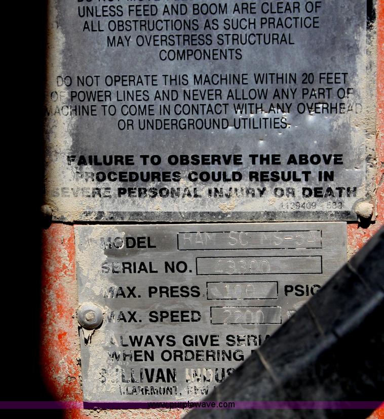 image for item B6583 Sullivan SC/MS-5A track drill