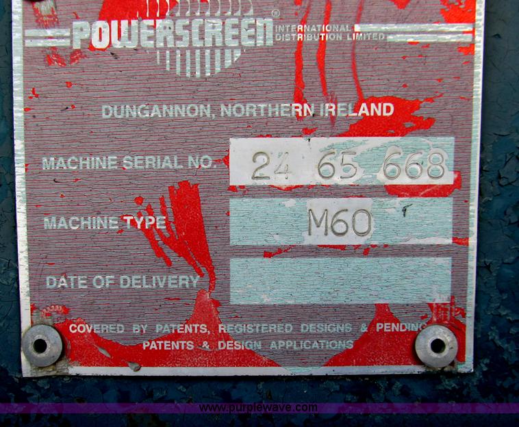 image for item D3188 Powerscreen Mark II