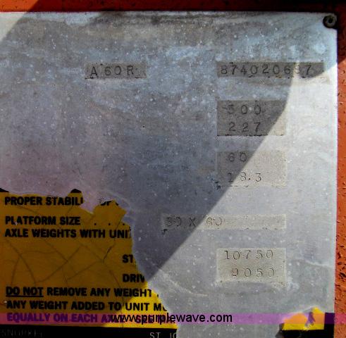 image for item D3189 Snorkel A60R boom lift