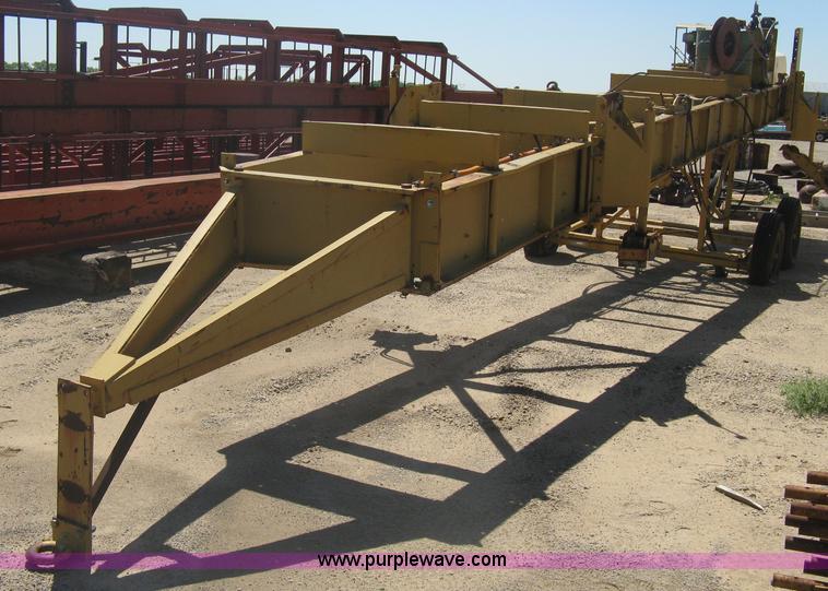 image for item A6242 Gomaco 32' bridge deck water and cure applicator with tandem transport dolly