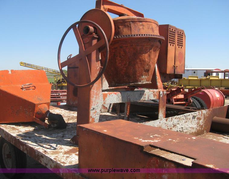 image for item A6264 Wagon running gear with mounted cement work tools