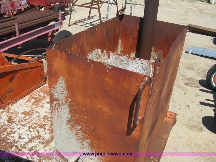 image for item A6264 Wagon running gear with mounted cement work tools