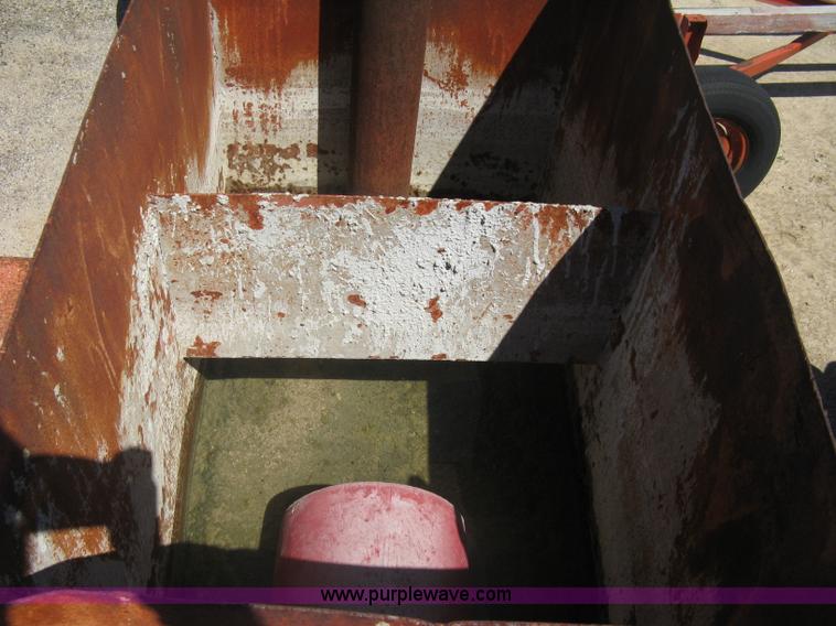 image for item A6264 Wagon running gear with mounted cement work tools