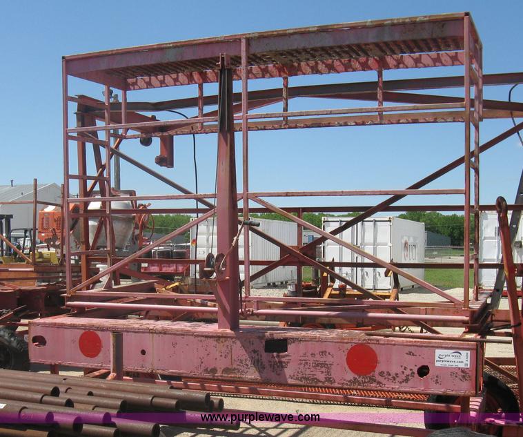 image for item A6266 Wagon running gear with manual lift and tilt working man basket