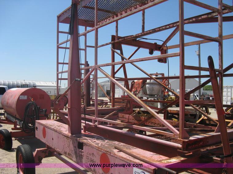 image for item A6266 Wagon running gear with manual lift and tilt working man basket