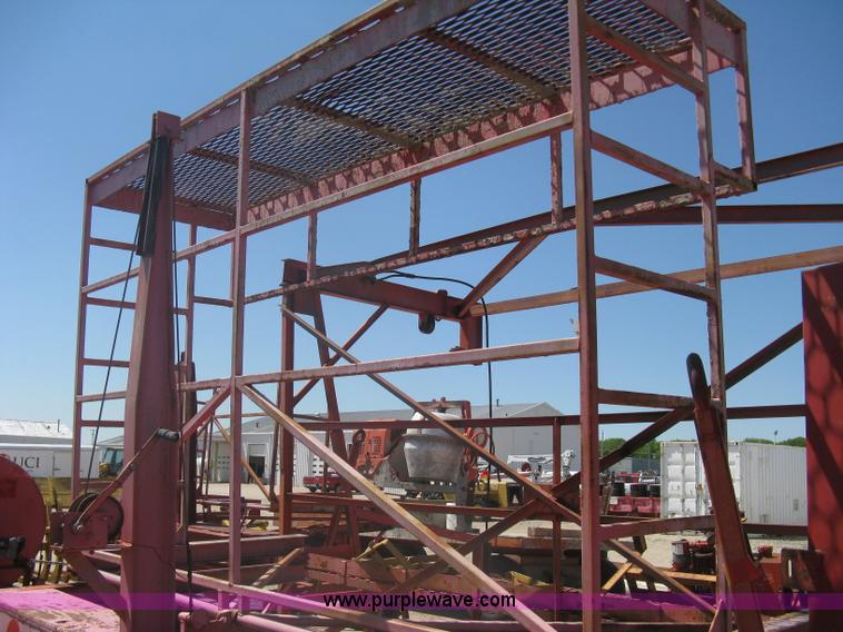 image for item A6266 Wagon running gear with manual lift and tilt working man basket