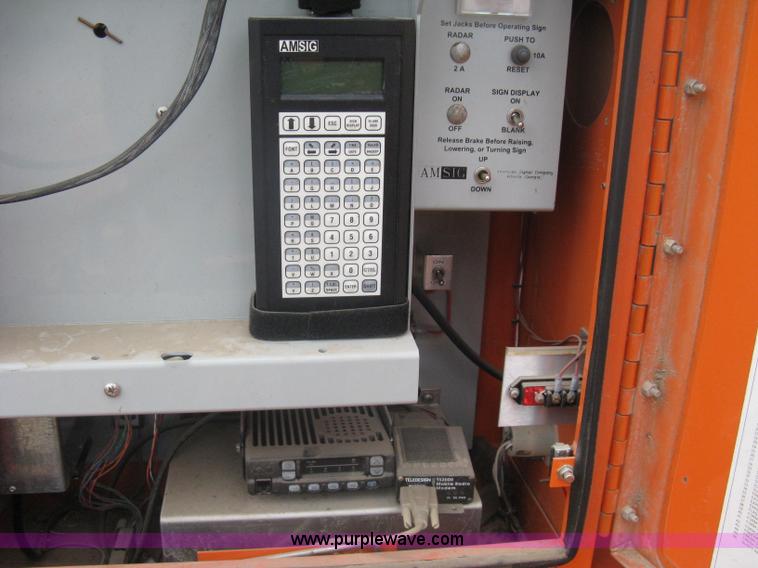 image for item A6291 2003 AMSIG CMS-T331 portable message board