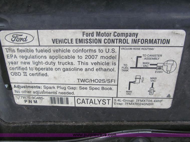 image for item A7509 2007 Ford F150 XLT SuperCab pickup truck