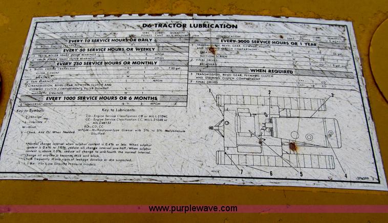 image for item A7510 1976 Caterpillar D6C tractor