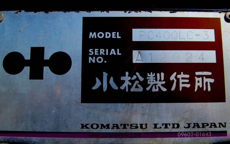 image for item A8249 Komatsu PC400LC-3 excavator