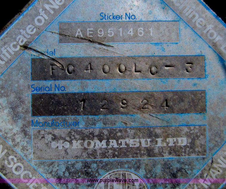 image for item A8249 Komatsu PC400LC-3 excavator