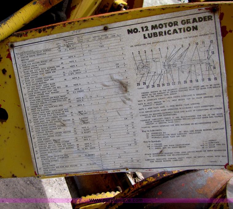 image for item B2276 1964 Caterpillar 12E motor grader