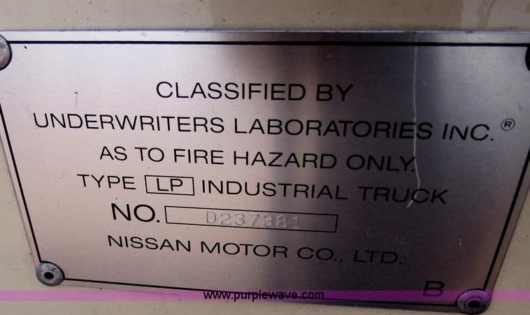 image for item B2282 Nissan Optimum 40 forklift