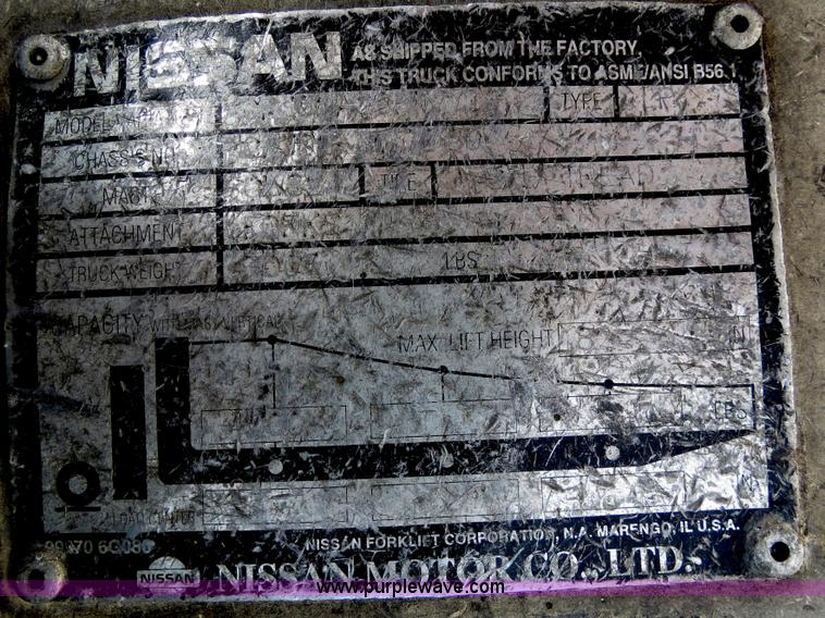image for item B2283 Nissan Optimum 40 forklift