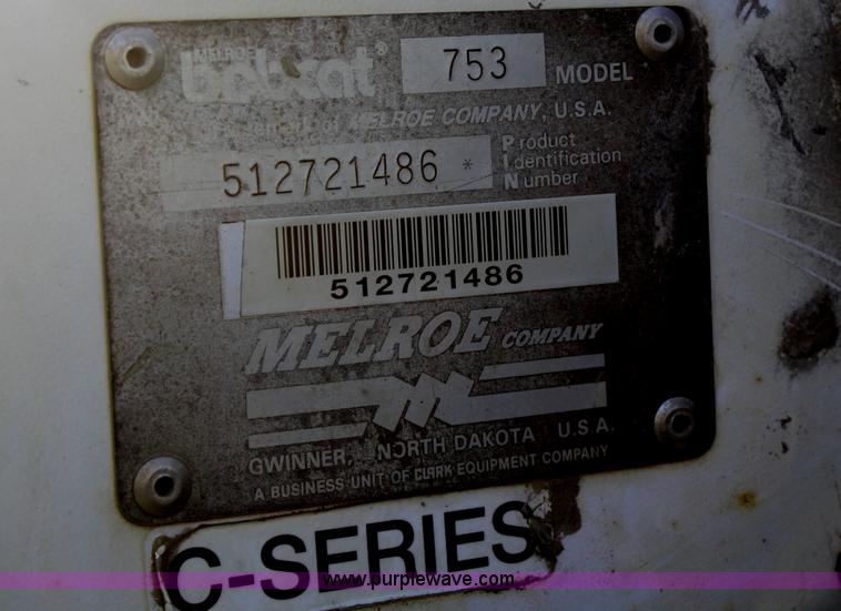 image for item B6530 1995 Bobcat 753 skid steer