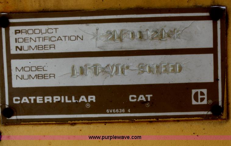 image for item B6532 1991 Caterpillar AP1050 paver