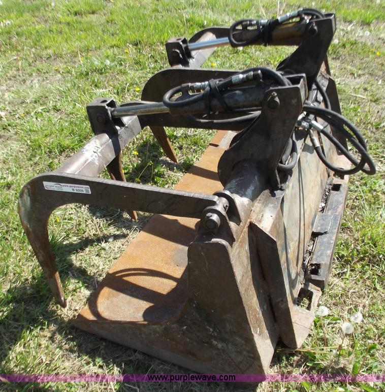 image for item B9209 60" skid steer grapple bucket