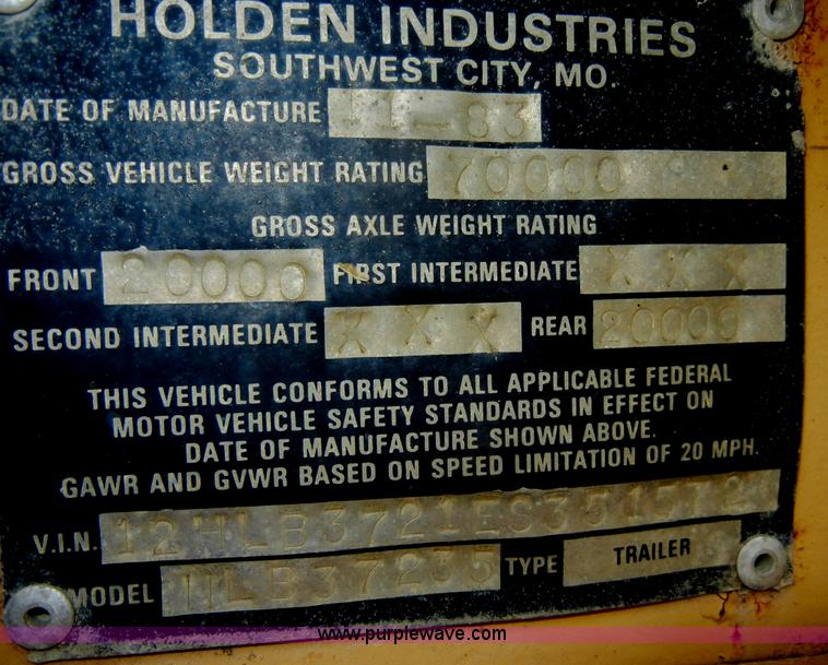 image for item C4473 1984 Holden 40' lowboy trailer