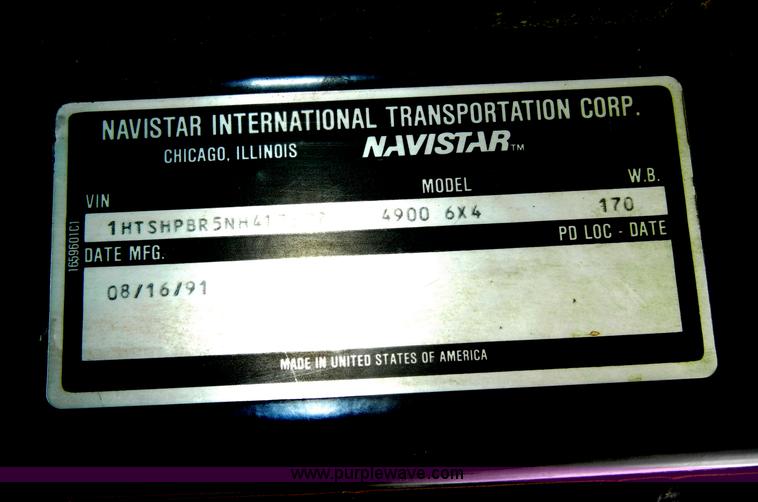 image for item C4480 1992 International 4900 dump truck