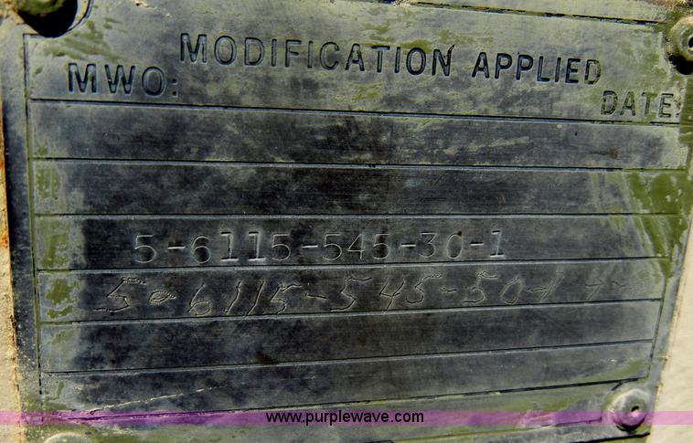 image for item C4486 1975 Fermont diesel military generator