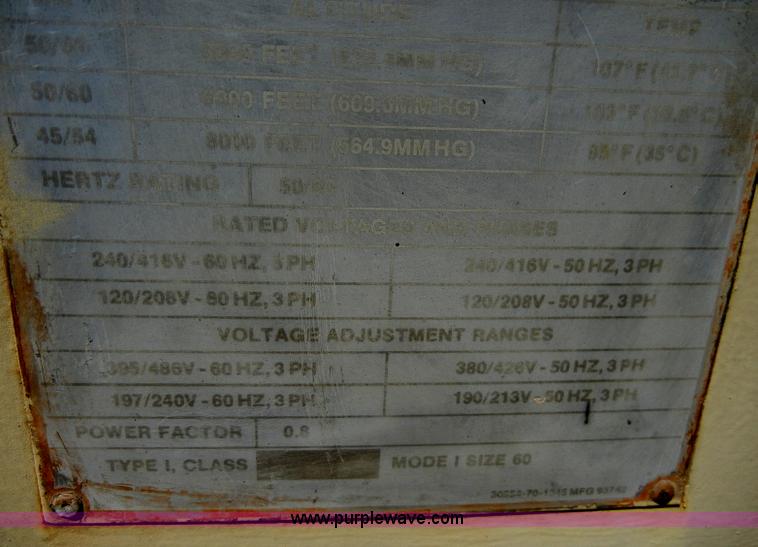 image for item C4486 1975 Fermont diesel military generator