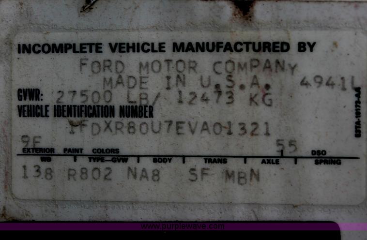 image for item D4013 1984 Ford 8000 Flatbed Dump Truck