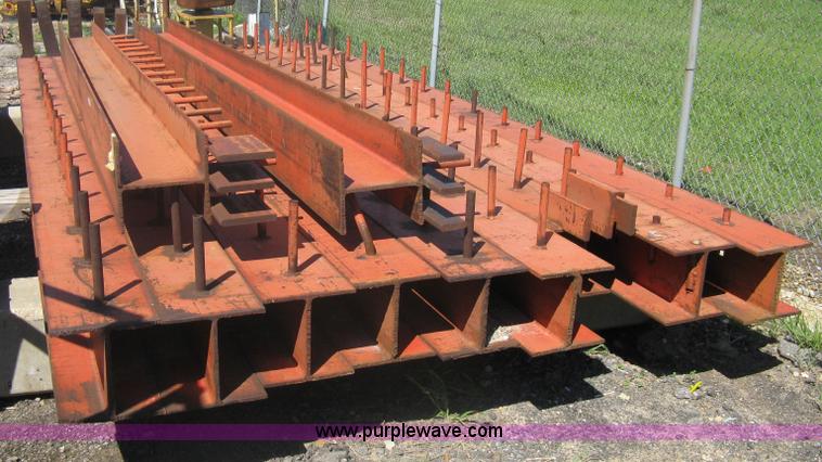 image for item G9830 (11) H-beams with bridge work welded-on spacing dows