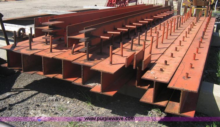 image for item G9830 (11) H-beams with bridge work welded-on spacing dows