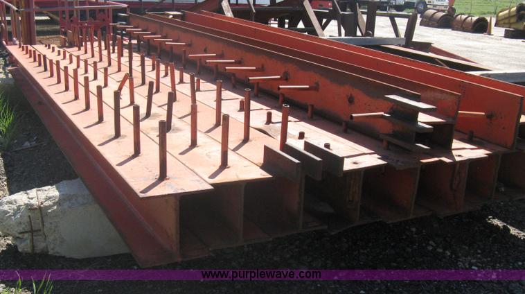 image for item G9830 (11) H-beams with bridge work welded-on spacing dows