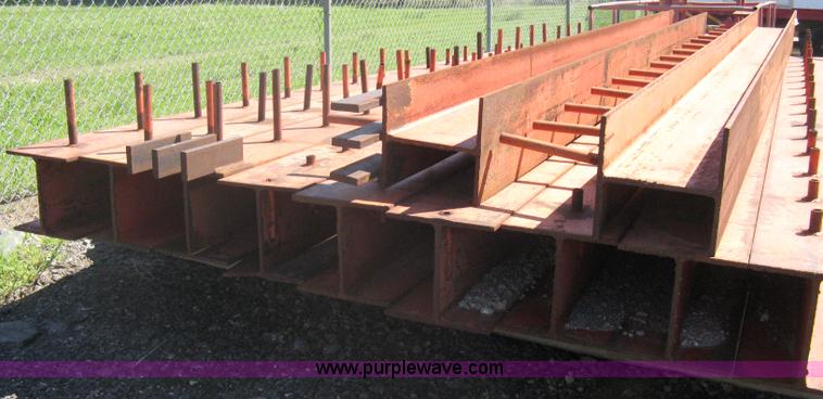 image for item G9830 (11) H-beams with bridge work welded-on spacing dows