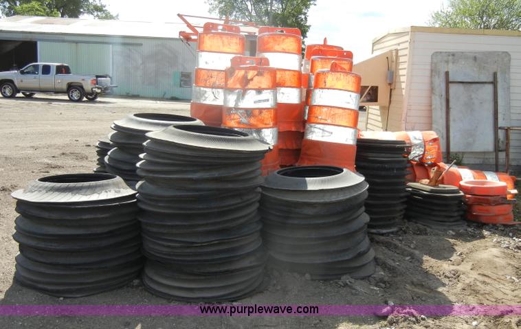 image for item K9072 Approximately 70 roadside barrels and bases
