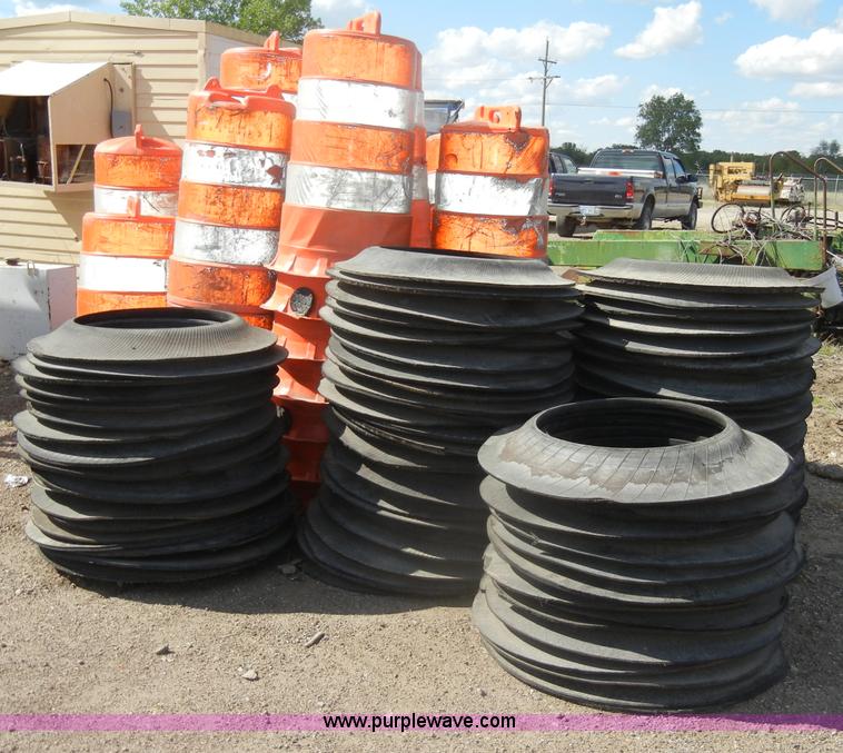 image for item K9072 Approximately 70 roadside barrels and bases
