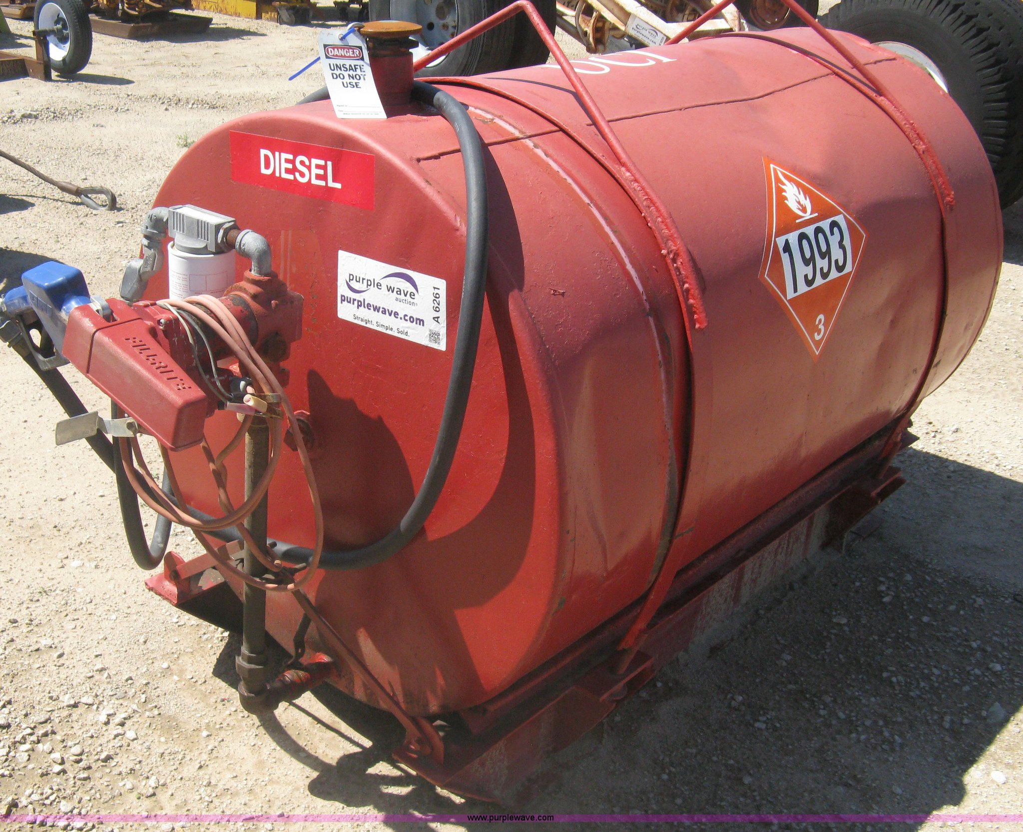 300 gallon skid mounted fuel tank in Wichita, KS Item A6261 sold