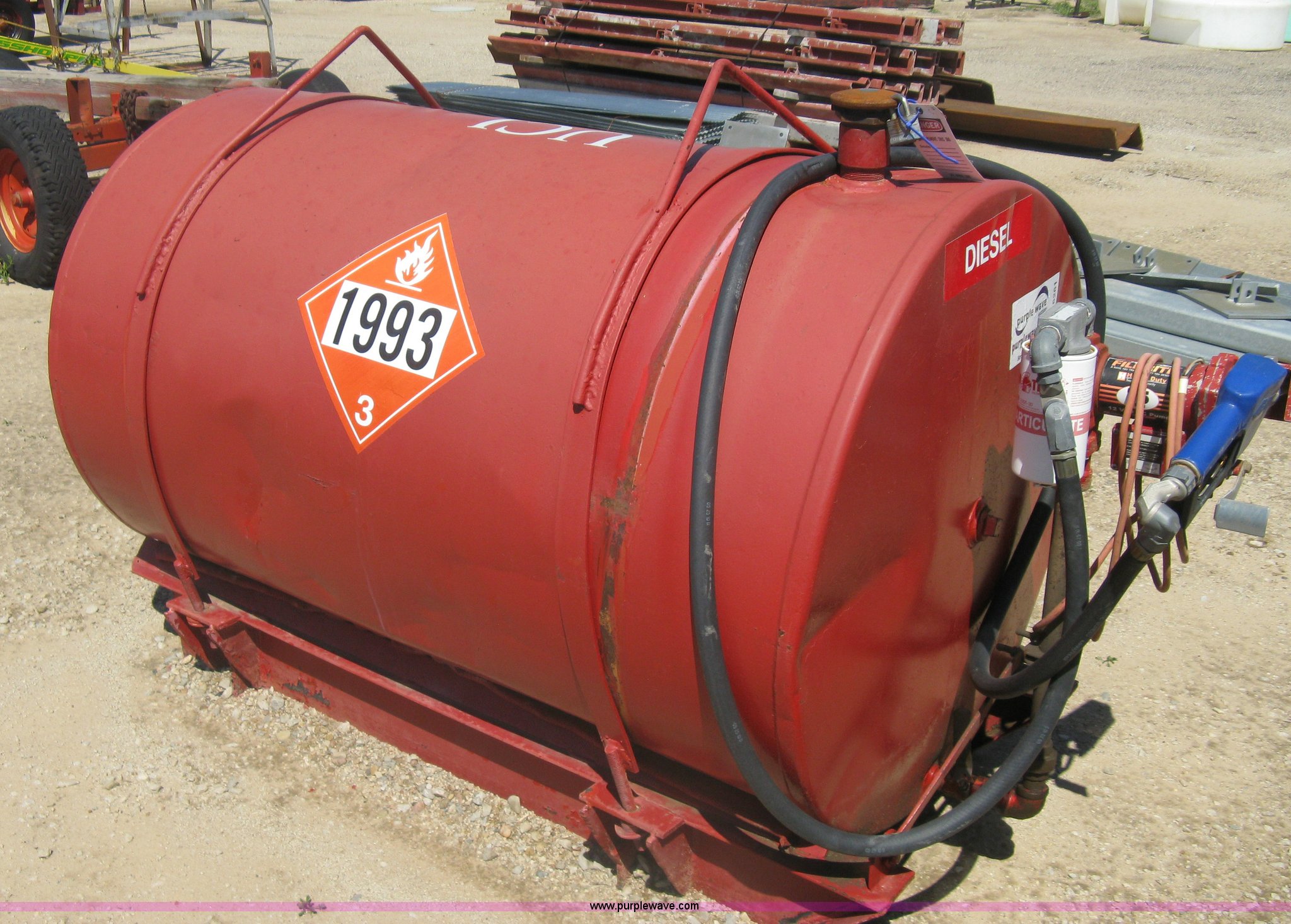 300 gallon skid mounted fuel tank in Wichita, KS Item A6261 sold