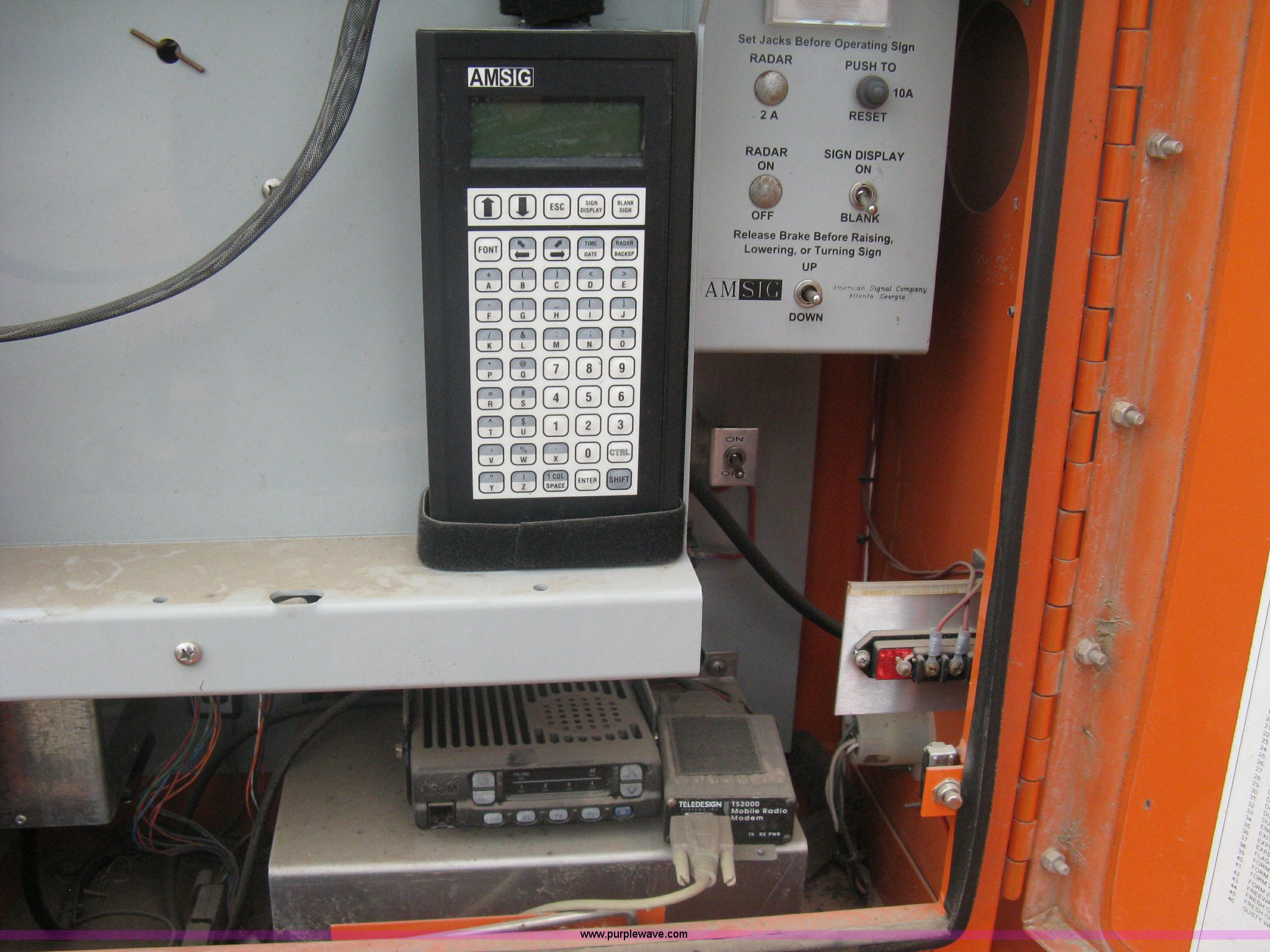 2003 AMSIG CMST331 portable message board in Catoosa, OK Item A6291 sold Purple Wave