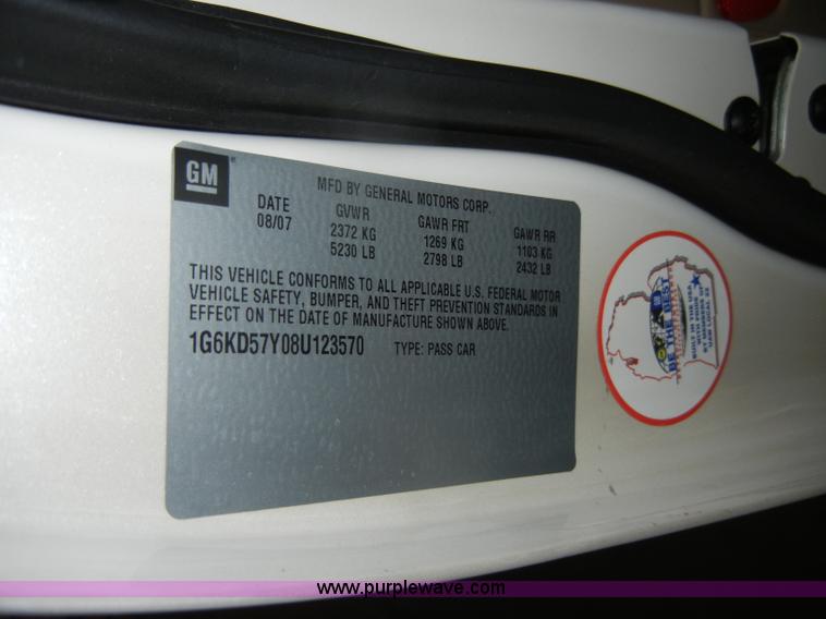 image for item D4051 2008 Cadillac DTS